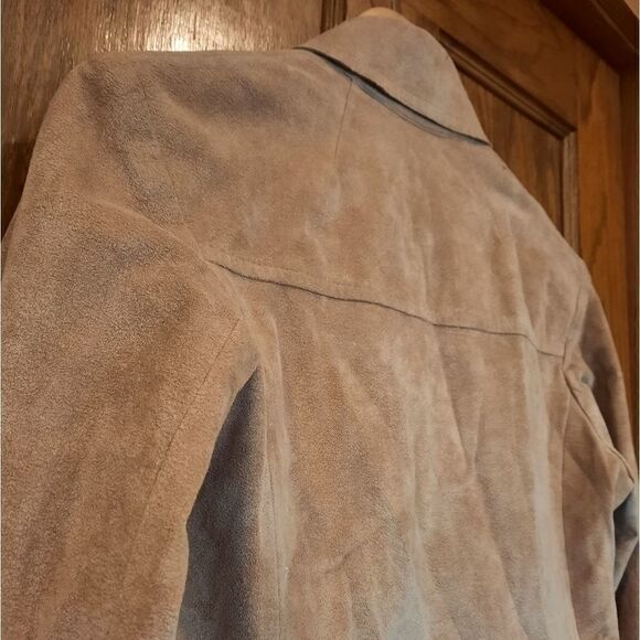 RARE Wilson Ultra Suede Vintage Gino Rossi Double Breasted Jacket/Peacoat - Picture 7 of 11